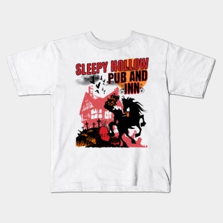 Sleepy Hollow Pub and Inn Beer Drinking Headless Horseman Kids T-Shirt